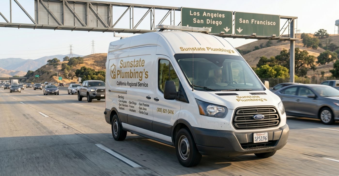 Sunstate Plumbing's California regional service van — how to choose the right plumber